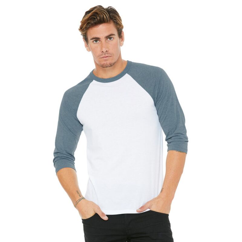 Unisex Three-Quarter Sleeve Baseball T-Shirt Thumbnail