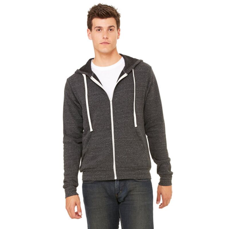 Unisex Triblend Sponge Fleece Full-Zip Hoodie Thumbnail