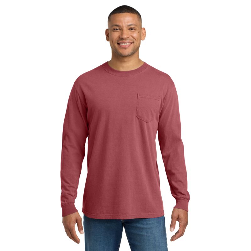 Heavyweight Ring Spun Long Sleeve Pocket Tee Thumbnail