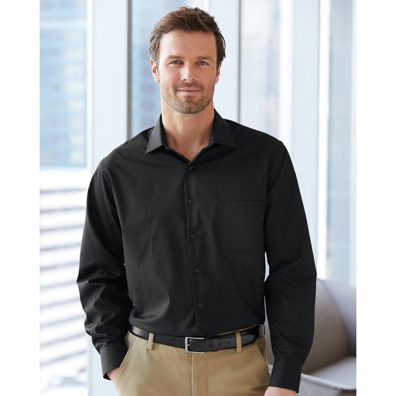 Broadcloth Point Collar Solid Shirt Thumbnail