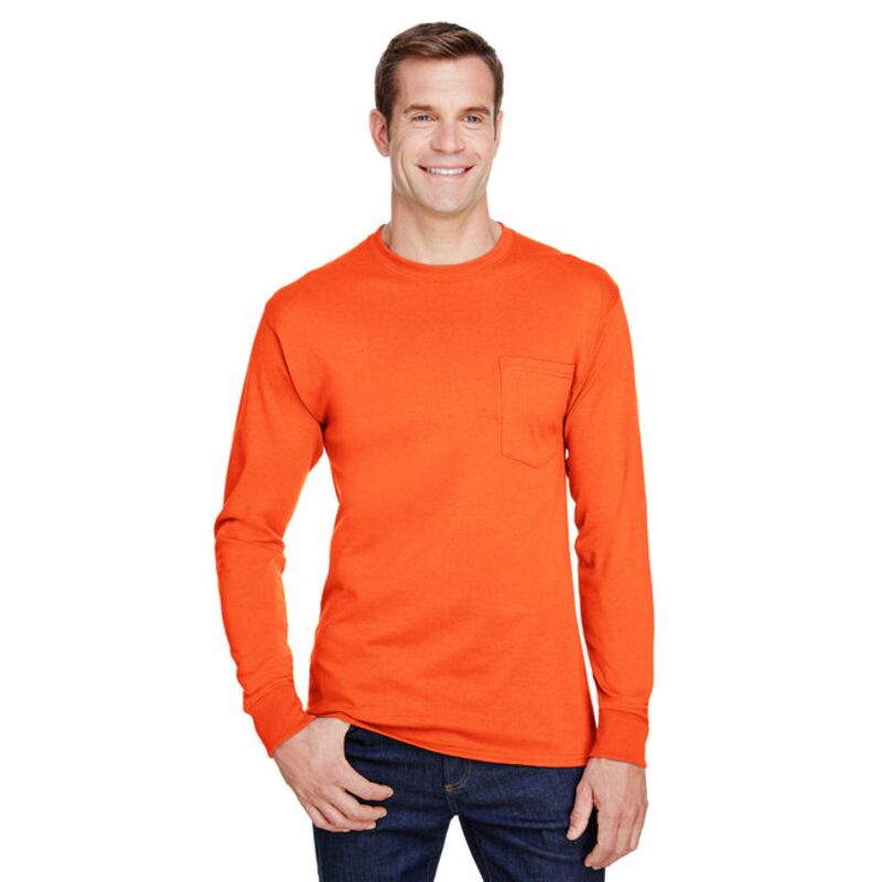 Adult Workwear Long-Sleeve Pocket T-Shirt Thumbnail