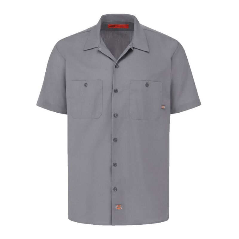 Men's Tall Industrial Short Sleeve Work Shirt Thumbnail