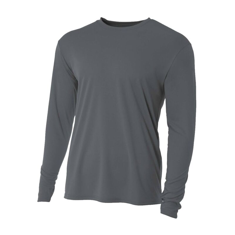 A4 Adult Cooling Long Sleeve Crew Tee Thumbnail