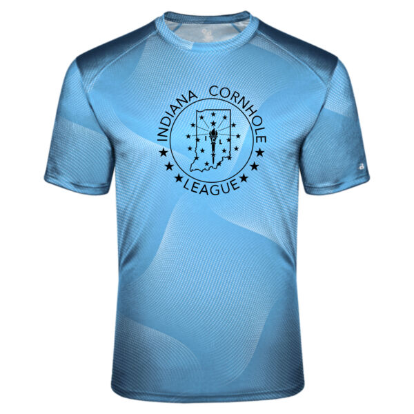 Indiana Cornhole League - Warp T-Shirt Black Print Thumbnail