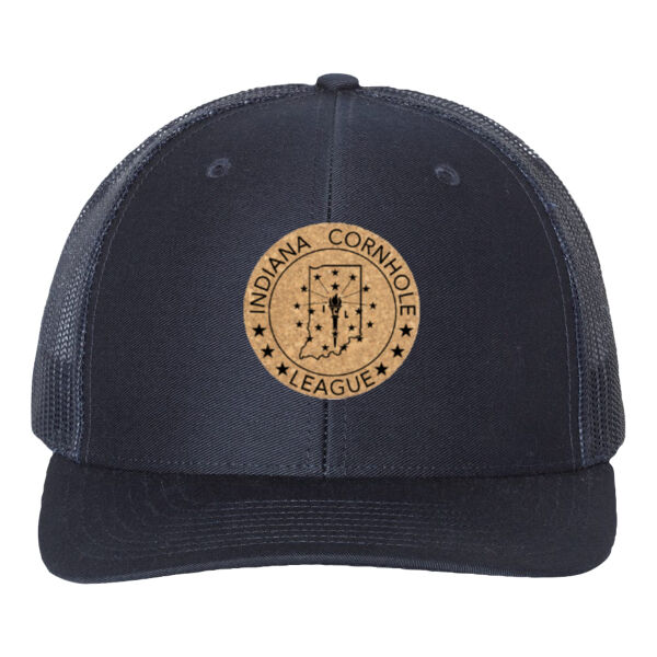 Indiana Cornhole League CORK PATCH HAT - Snapback Trucker Cap  Thumbnail